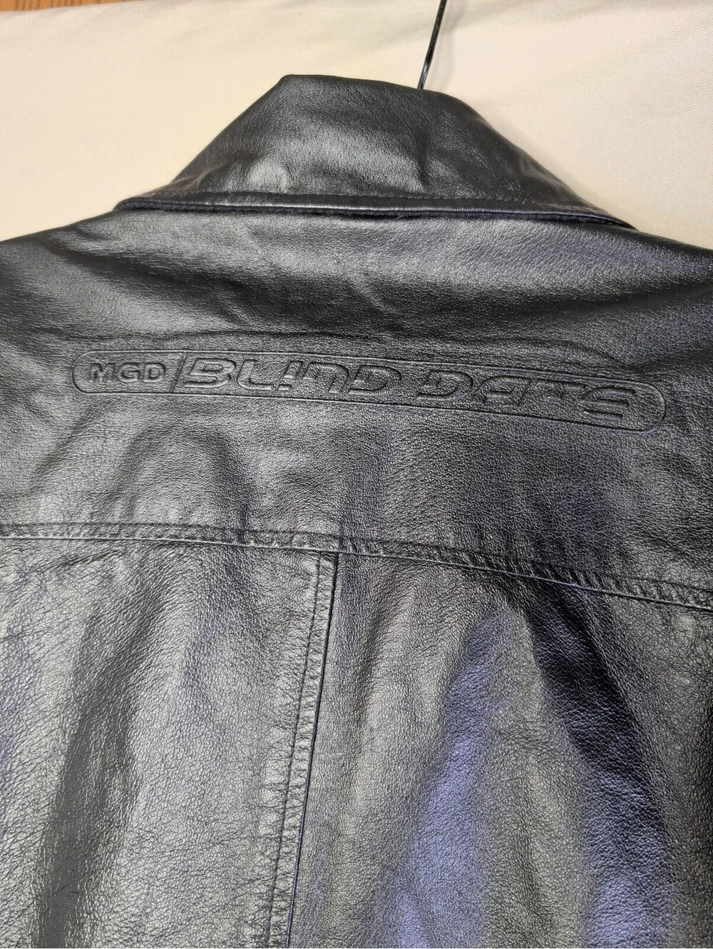 Excelled Black Leather Jacket with Polyester Lining